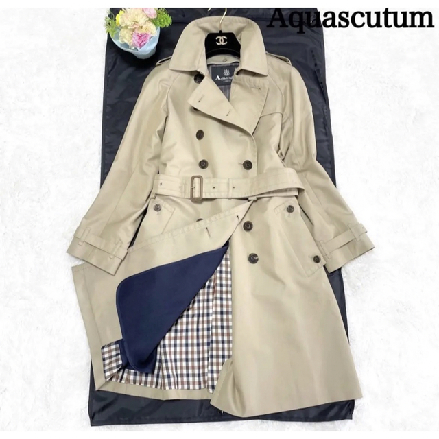 美品Aquascutum アクアスキュータム　トレンチコート　ライナー付 6