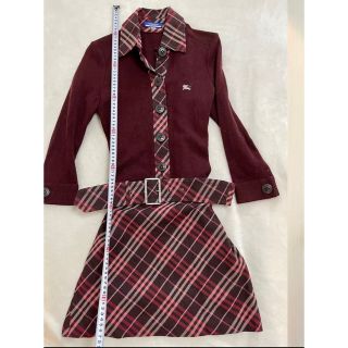 バーバリー(BURBERRY)のバーバリー　ブルーレーベル　長袖　ニット　ワンピース(ひざ丈ワンピース)