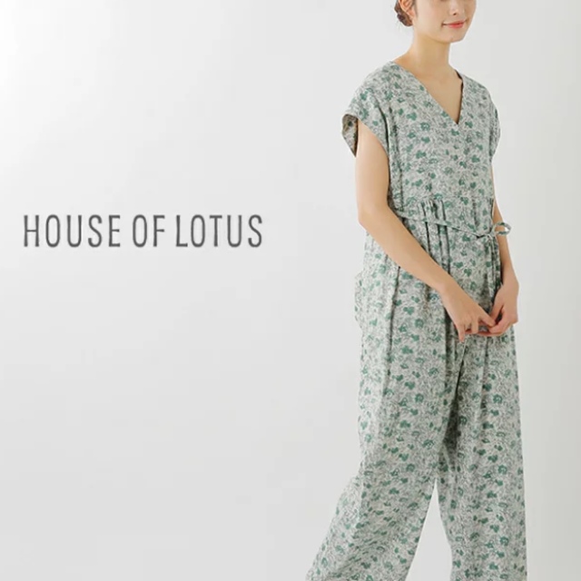 HOUSE OF LOTUS   シャドーフラワープリント　オールインワン