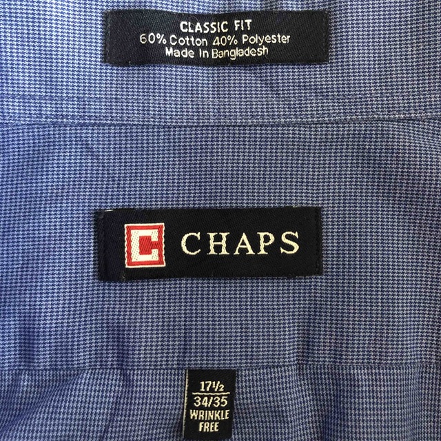 CHAPS(チャップス)のチャップス　CHAPS  長袖 シャツ　ボタンダウン　※実寸サイズ参照 メンズのトップス(シャツ)の商品写真