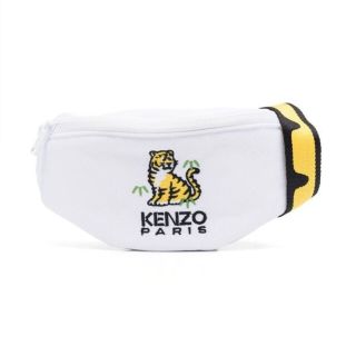 ケンゾー(KENZO)のKENZO ケンゾー ボディバッグ ウエストバッグ ホワイト タイガー(ウエストポーチ)