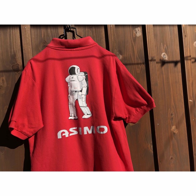 ホンダ(ホンダ)のHONDA ASIMO 半袖　ポロシャツ　アシモ　レア　非売品 メンズのトップス(ポロシャツ)の商品写真