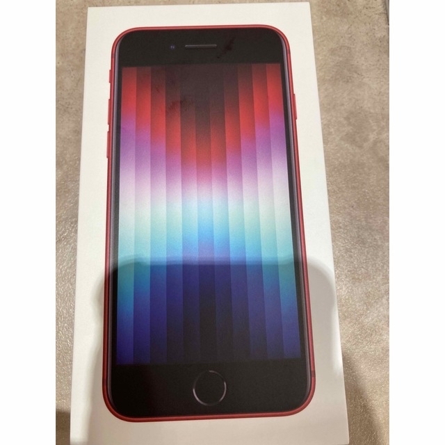 新品未使用 開封済 iPhone se3 64GB レッド 赤 red se 3