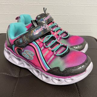 スケッチャーズ(SKECHERS)のSKECHERS スケッチャーズ ハートライツ ブラック 19cm(スニーカー)