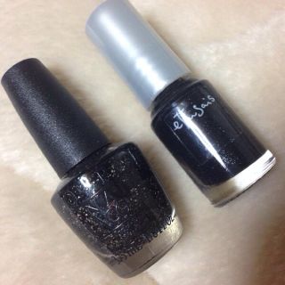 オーピーアイ(OPI)のOPI🌸エテュセ🌸黒ラメネイルセット(その他)