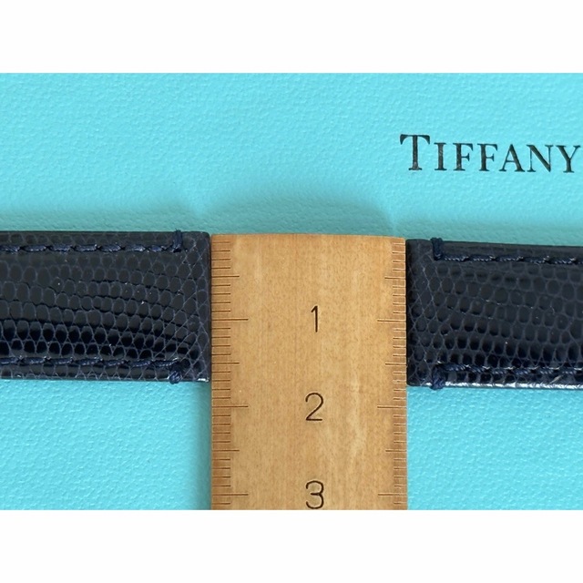 Tiffany & Co.(ティファニー)のリザード製ウォッチストラップ(ティファニー純正)17mm 幅 ゴールドクラスプ付 メンズの時計(レザーベルト)の商品写真