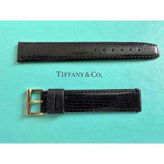 ティファニー(Tiffany & Co.)のリザード製ウォッチストラップ(ティファニー純正)17mm 幅 ゴールドクラスプ付(レザーベルト)