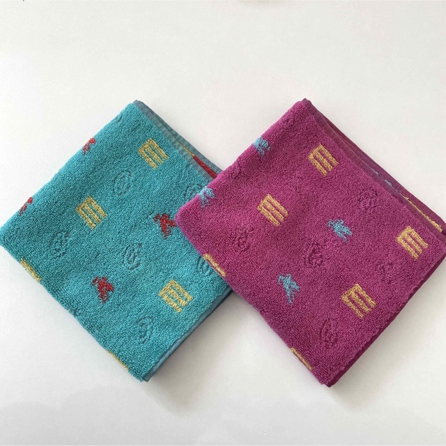 ETRO(エトロ)の〖エトロ〗ETRO ハンドタオル 2枚組セット 29×31 B品 インテリア/住まい/日用品の日用品/生活雑貨/旅行(タオル/バス用品)の商品写真