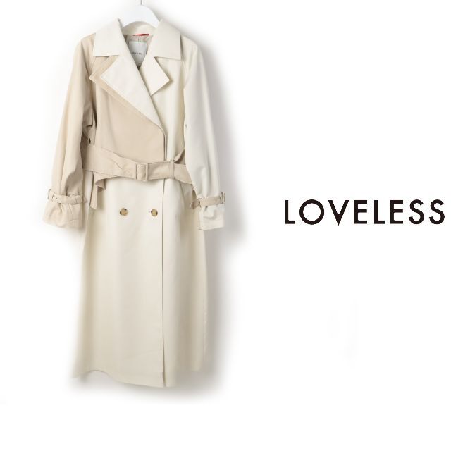 美品 最高級 LOVELESS プリーツカシミヤコート 羊毛 Menchi