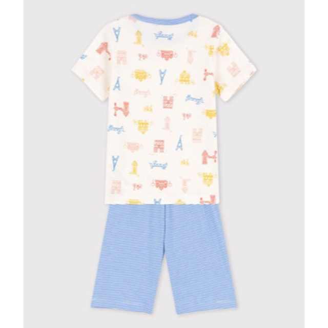 PETIT BATEAU - 新品 タグ付き プチバトー プリント 半袖 パジャマ ...