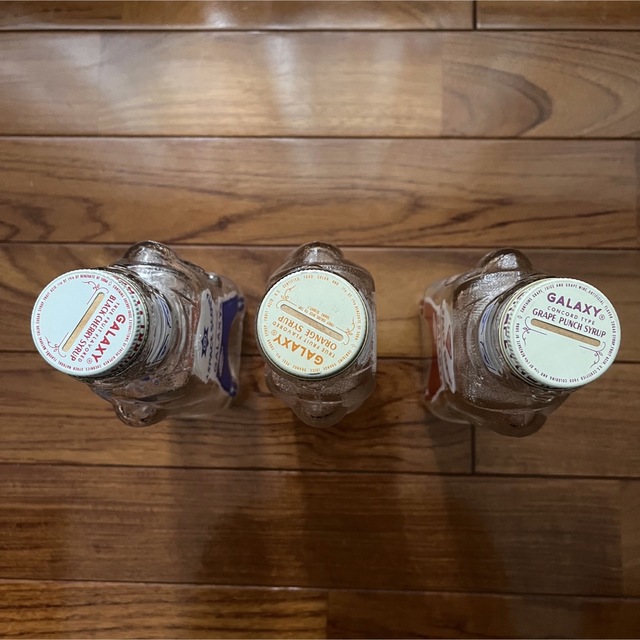 50s GALAXY SYRUP 瓶 貯金箱 4本 セット インテリア レトロ-