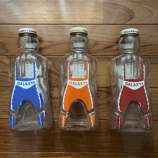 50s GALAXY SYRUP 瓶 貯金箱 4本 セット インテリア レトロ-