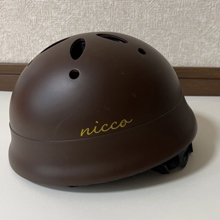 コドモビームス(こども ビームス)のnico ベビーヘルメット　47〜52cm マットブラウン　子供用ヘルメット(その他)