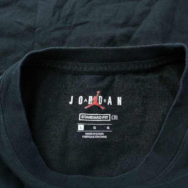 NIKE(ナイキ)のナイキ JORDAN Tシャツ カットソー 半袖 クルーネック プリント L 黒 メンズのトップス(Tシャツ/カットソー(半袖/袖なし))の商品写真