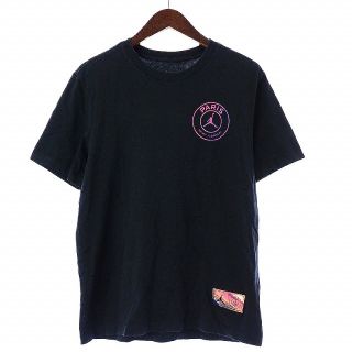 ナイキ(NIKE)のナイキ JORDAN Tシャツ カットソー 半袖 クルーネック プリント L 黒(Tシャツ/カットソー(半袖/袖なし))