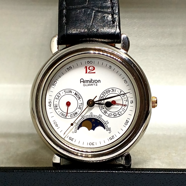 最大5000円OFFクーポン 80年代 Armitron 20/2343 ムーンフェイズ