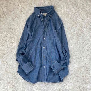 ドゥロワー(Drawer)の美品✨ドゥロワー シャツ 春服 ブラウス シャンブレー 綿 デニム 日本製(シャツ/ブラウス(長袖/七分))