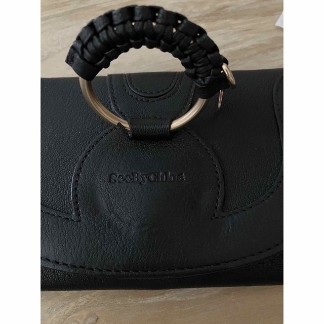 See By Chloe クロエ レザー 折り財布 ハナ ブラック ノベルティ付 3
