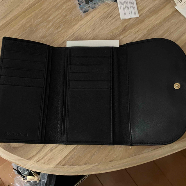 See By Chloe クロエ レザー 折り財布 ハナ ブラック ノベルティ付 4