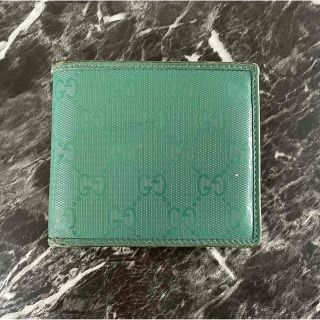 グッチ(Gucci)のコンソメスープ様用　GUCCI グッチ　二つ折り財布　グリーン(折り財布)