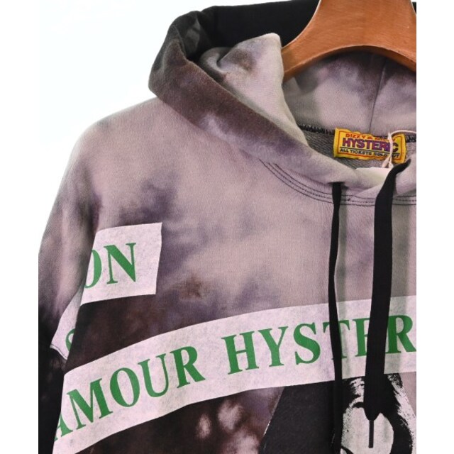 HYSTERIC GLAMOUR パーカー F 黒xグレーx茶等(タイダイ) - パーカー