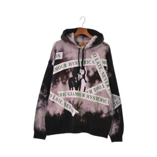 ヒステリックグラマー(HYSTERIC GLAMOUR)のHYSTERIC GLAMOUR パーカー F 黒xグレーx茶等(タイダイ) 【古着】【中古】(パーカー)