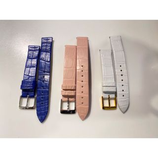 ピアジェ(PIAGET)の【超美品】ピアジェ PIAGET クロコダイル 純正ベルト(尾錠付き) 3本(腕時計)