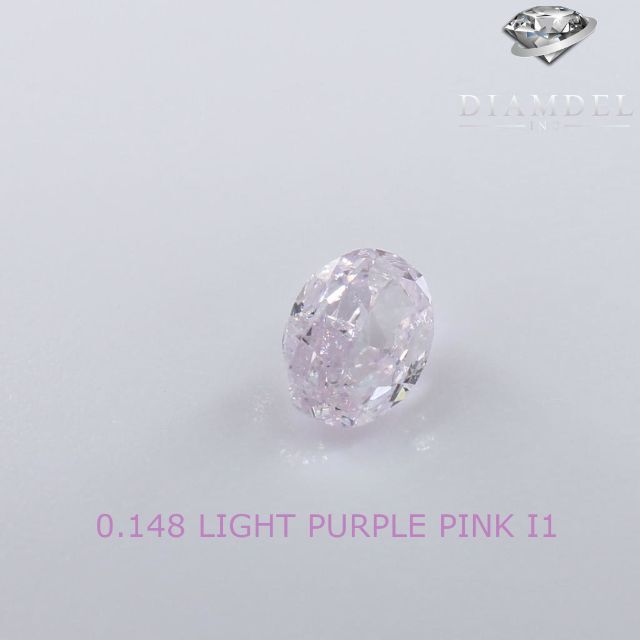 ピンクダイヤモンドルース/ L.PURPLE PINK/ 0.148 ct. 世界的に 21600