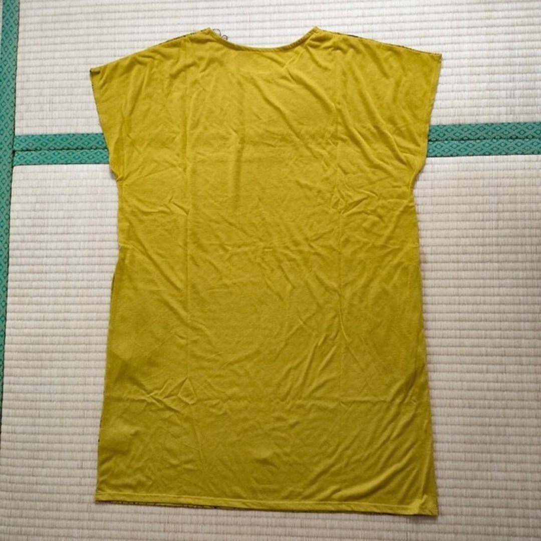 Design Tshirts Store graniph(グラニフ)のグラニフ　ワンピース　フクロウ柄　未使用 レディースのワンピース(ひざ丈ワンピース)の商品写真
