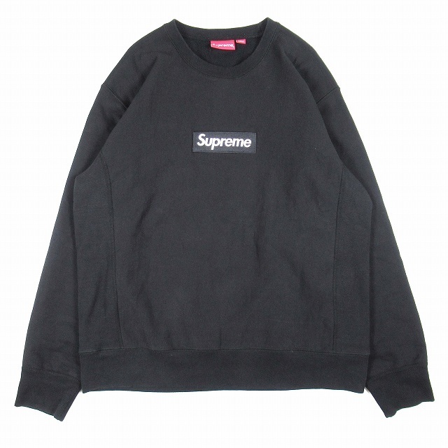 超美品 18FW 18AW シュプリーム ボックスロゴ クルーネック スウェット