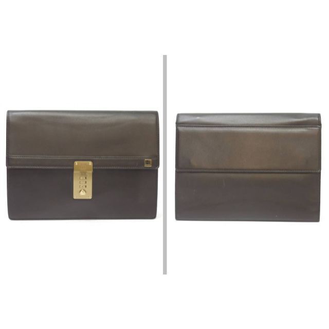 特売 ダンヒル セカンドバッグ 黒 ブラック系 dunhill セカンドバッグ