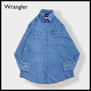 ラングラー(Wrangler)の【Wrangler】ウエスタンシャツ デニムシャツ XLT ビッグサイズ 古着(シャツ)