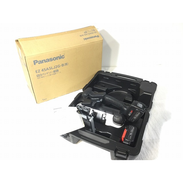 Panasonic(パナソニック)の☆未使用品☆Panasonic パナソニック 18V 充電バンドソー EZ45A5LJ2G-B 黒 切断機 バッテリ2個 充電器 ケース 68590 自動車/バイクのバイク(工具)の商品写真