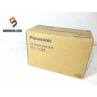 パナソニック(Panasonic)の☆未使用品☆Panasonic パナソニック 18V 充電バンドソー EZ45A5LJ2G-B 黒 切断機 バッテリ2個 充電器 ケース 68590(工具)