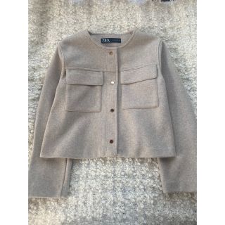 ザラ(ZARA)の本日限定お値下げ♡ ZARA ノーカラージャケット(ノーカラージャケット)