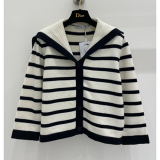 美品 ChristianDior ディオール セーラー カシミヤ カーディガン