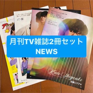 ニュース(NEWS)の❷NEWS    月刊TV雑誌2冊セット　切り抜き(アート/エンタメ/ホビー)