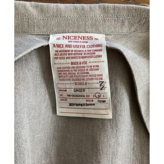 COMOLI(コモリ)のNICENESS GINGER メンズのジャケット/アウター(テーラードジャケット)の商品写真