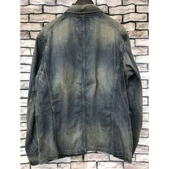 RRL ダブルアールエル アメリカ製 DENIM COVERALL JACKET デニムカバーオールジャケット S INDIGO Double RL ワーク エンジニア チョアジャケット MADE IN USA アウター【RRL】