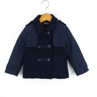 トミーヒルフィガー(TOMMY HILFIGER)のトミー ヒルフィガー 中綿 フィールドジャケット ダブルブレスト アウター ベビー 男の子用 92サイズ 紺 Tommy Hilfiger(ジャケット/コート)