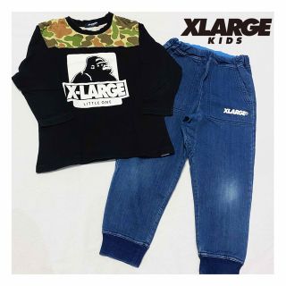 エクストララージ(XLARGE)のXLARGE KIDSロンTとジョガーパンツ　2枚セット　サイズ120(Tシャツ/カットソー)