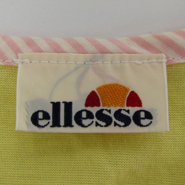 ellesse(エレッセ)のエレッセ ヘンリーネック ノースリーブワンピース キッズ 女の子用 7-1サイズ 黄ピンク ellesse キッズ/ベビー/マタニティのキッズ服女の子用(90cm~)(ワンピース)の商品写真