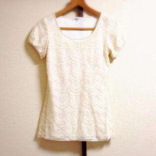 ナチュラルビューティーベーシック(NATURAL BEAUTY BASIC)のN.B.B レースTシャツ(Tシャツ(半袖/袖なし))