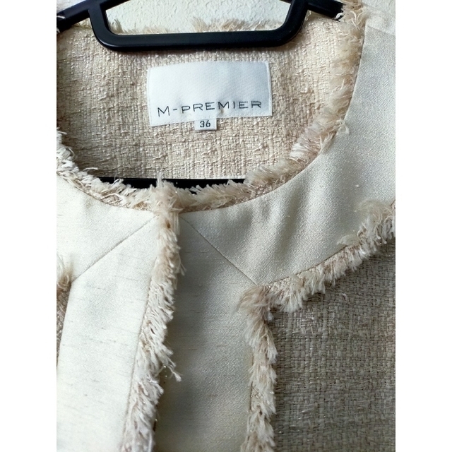 M-premier(エムプルミエ)のM-PREMIER  ツイードジャケット   TO BE CHIC スカート レディースのジャケット/アウター(ノーカラージャケット)の商品写真