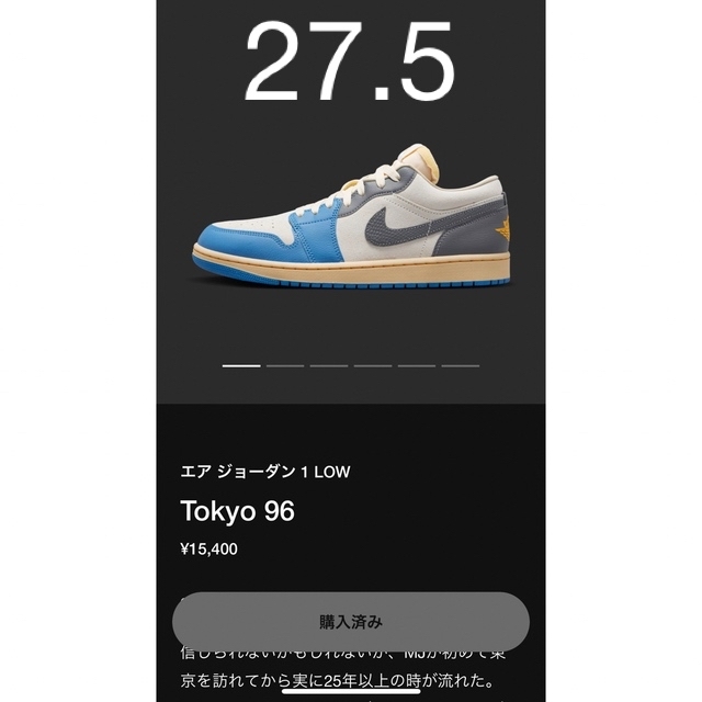 Nike Air Jordan Low Tokyo 96サイズ275cm