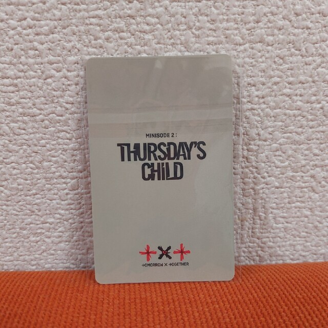 TOMORROW X TOGETHER(トゥモローバイトゥギャザー)のTXT Thursday's child weverse特典トレカ　スビン エンタメ/ホビーのタレントグッズ(アイドルグッズ)の商品写真