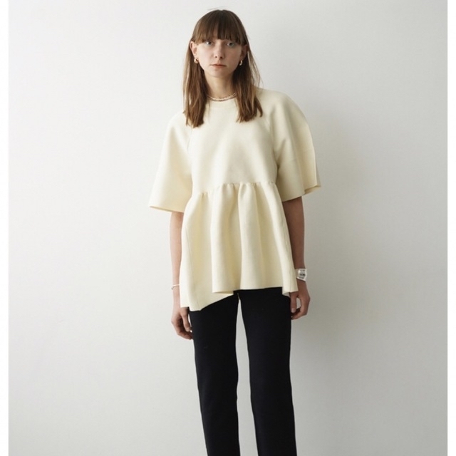 CLANE BALLOON GATHER KNIT TOPS 1