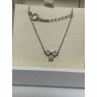 タサキ(TASAKI)のタサキ　トリロジーダイヤモンドネックレス　0.58ct  美品(ネックレス)