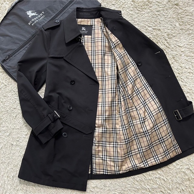 極美品 BURBERRY BLACK LEBEL トレンチコート ノバチェック 一目惚れし