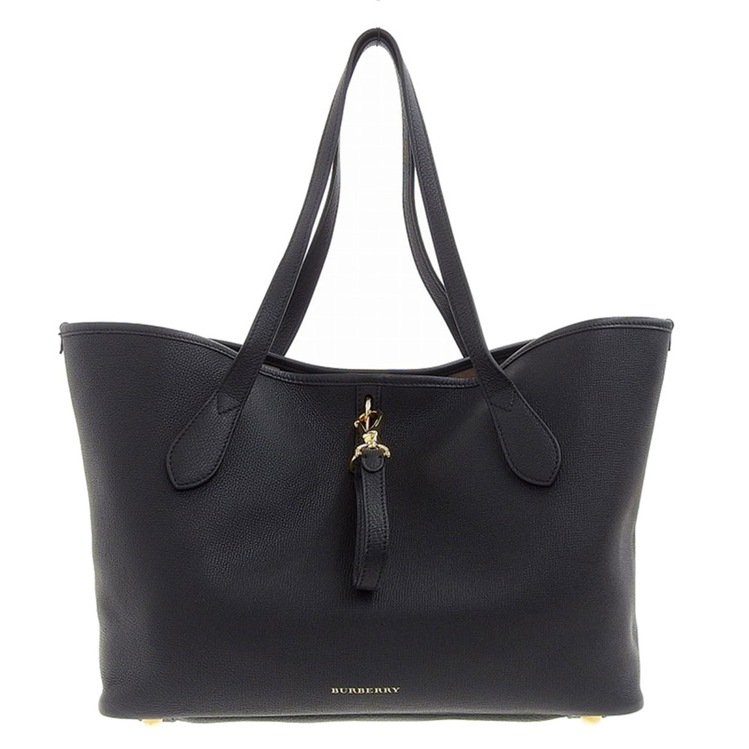 BURBERRY - バーバリー トートバッグ レザー ブラックの通販 by BURBERRY - バーバリー トートバッグ レザー ブラックの通販 by